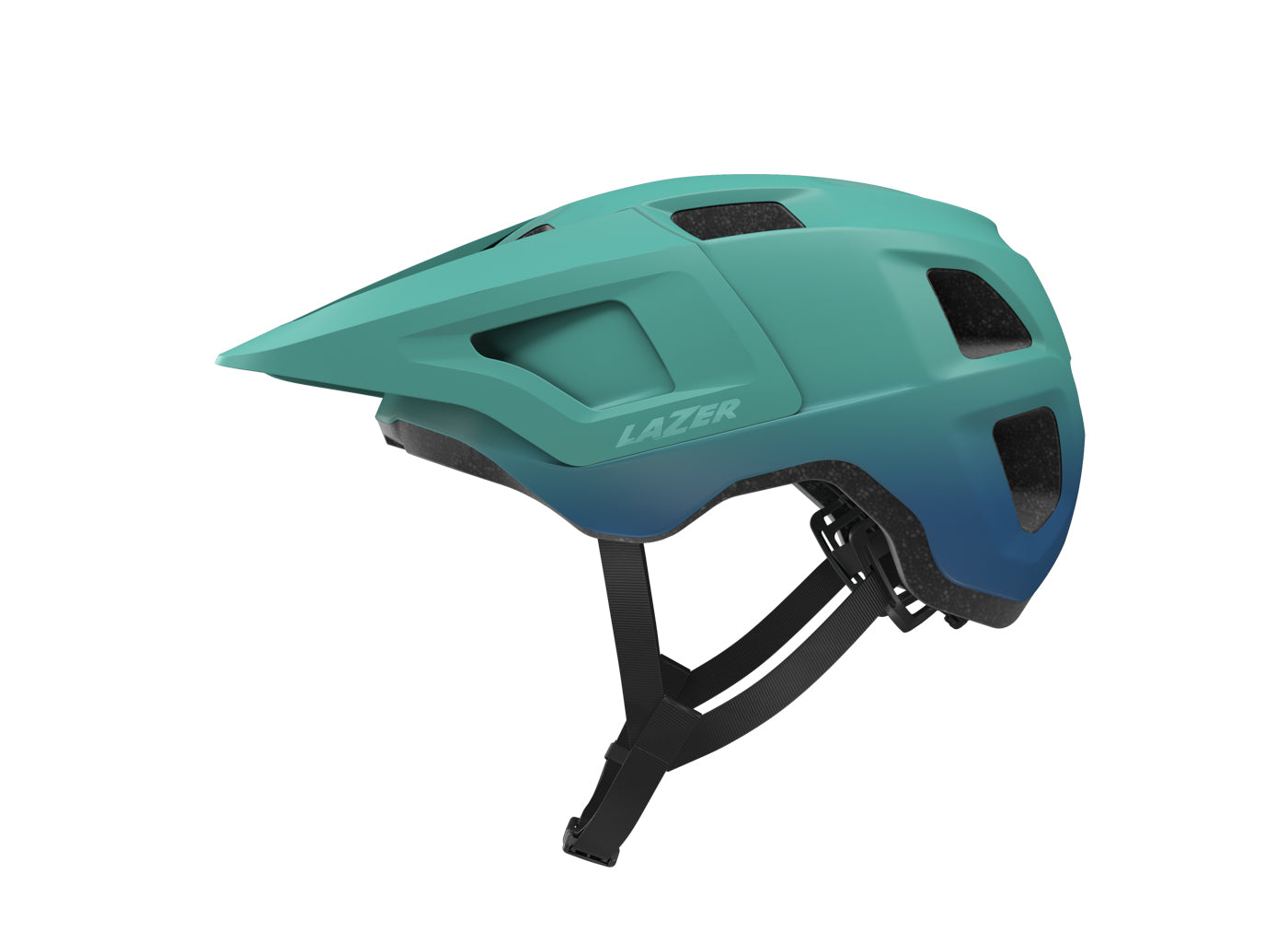 Lazer Finch KinetiCore MTB fietshelm groen/blauw