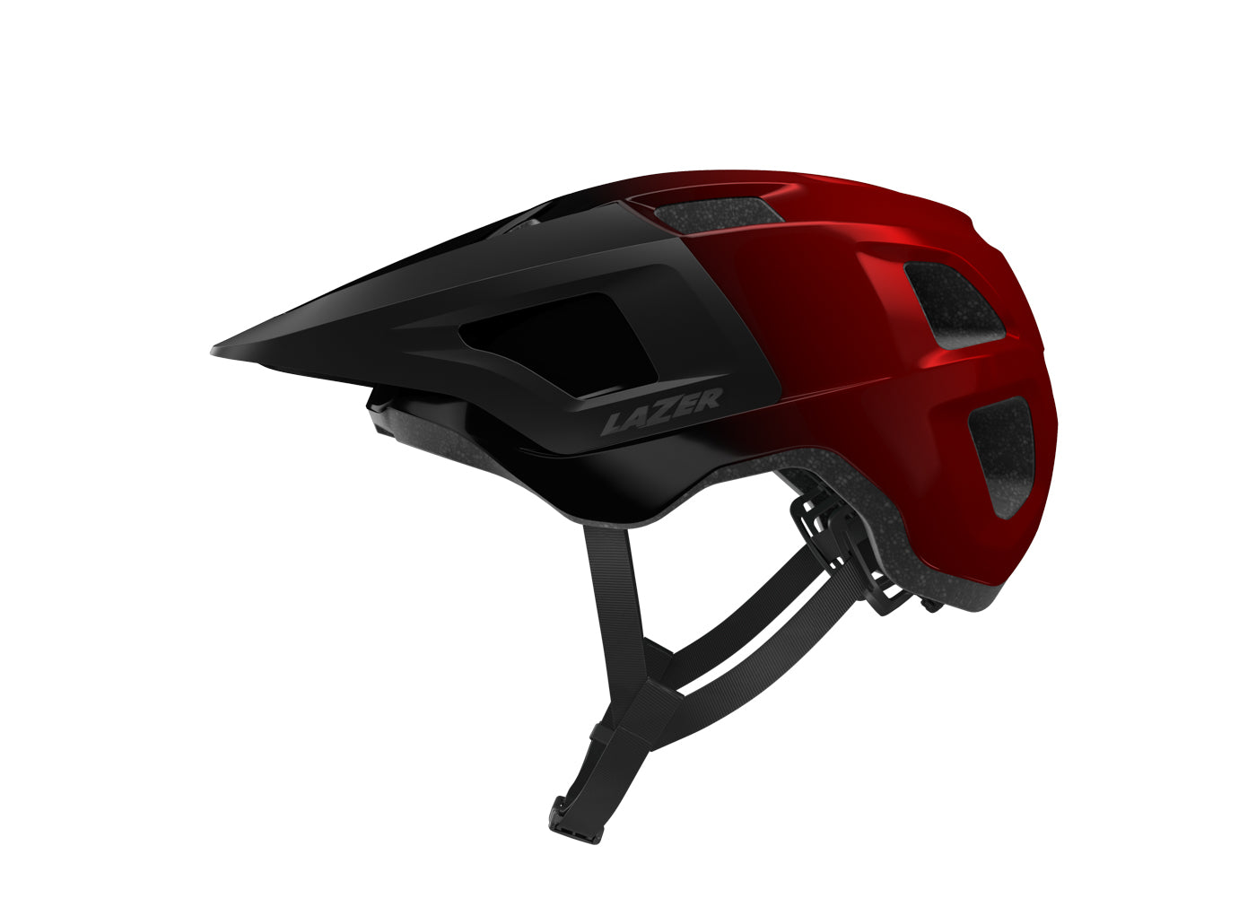 Lazer Finch KinetiCore MTB fietshelm rood