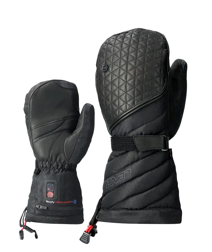 Lenz Heat Glove 6.0 Finger Cap Mitten skiwanten zwart dames