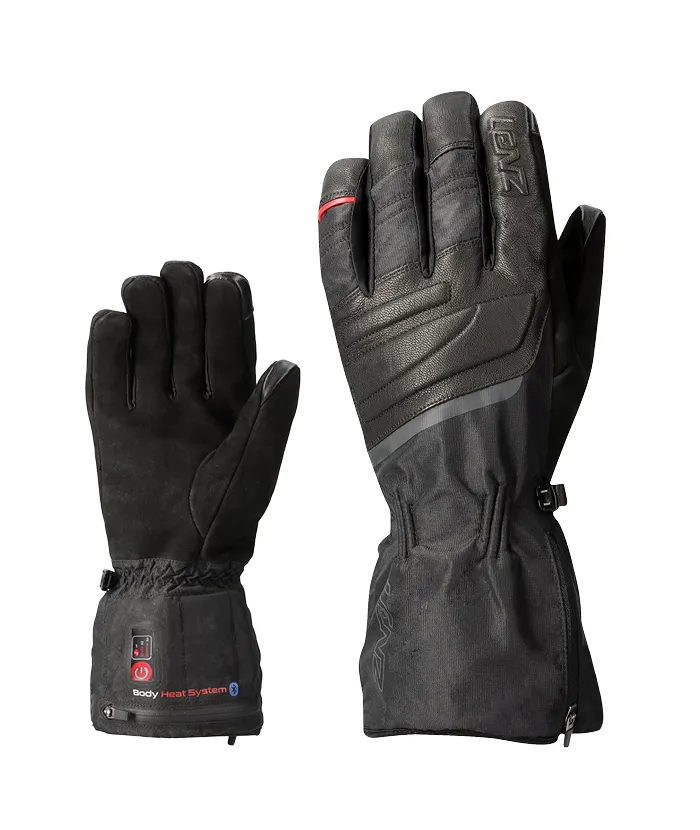 Lenz Heat Glove 6.0 Finger Cap verwarmde skihandschoenen zwart