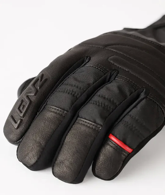 Lenz Heat Glove 6.0 Finger Cap verwarmde skihandschoenen zwart