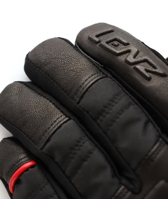 Lenz Heat Glove 6.0 Finger Cap verwarmde skihandschoenen zwart