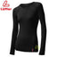 Loffler Dames Shirt wol dames ondershirt met lange mouw, wol en naadloos