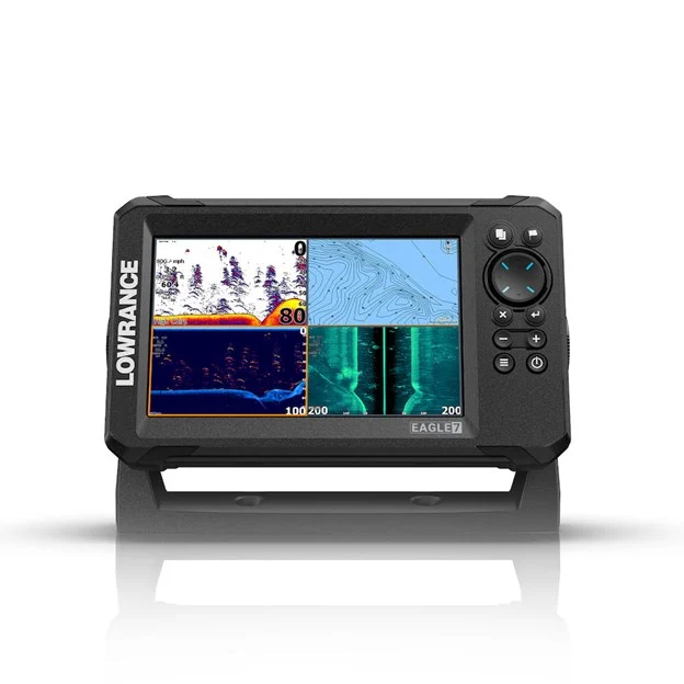 Lowrance Eagle 7 met SplitShot HD transducer fish finder/kaartplotter