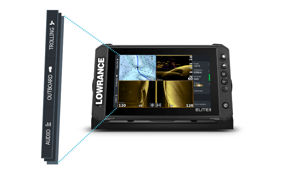 Lowrance Elite FS 7 met HDI transducer