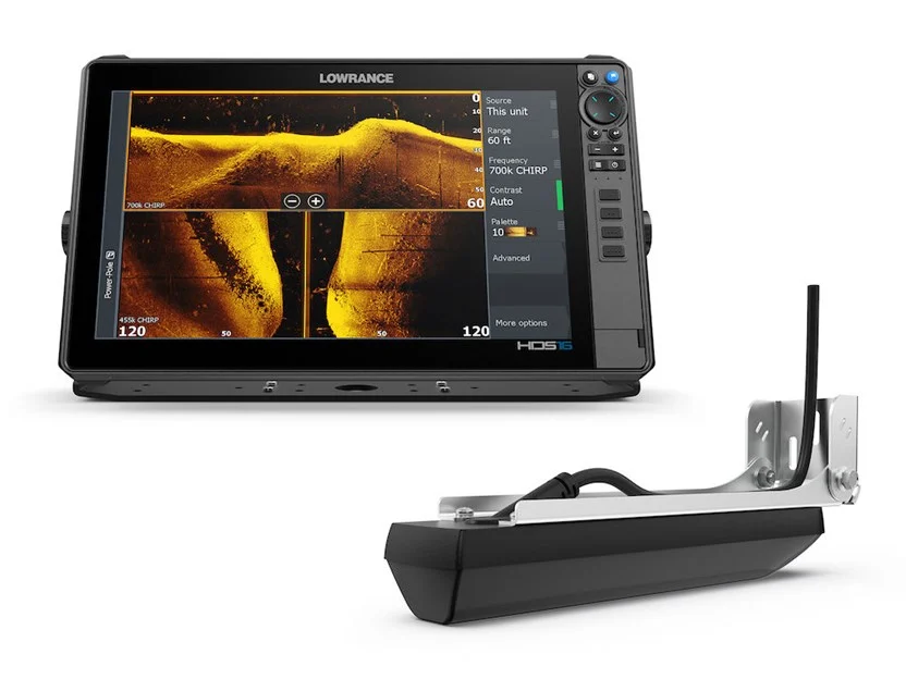 Lowrance HDS Pro 16 met Active Imaging HD 3-in-1 transducer