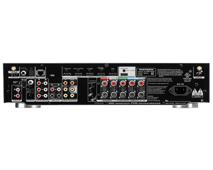 Marantz NR-1510/N1B zwart surround versterker met smart functies