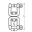 Marinetech 8256405 Dubbele Wartelsluiting 5mm x 60mm BL: 600kg