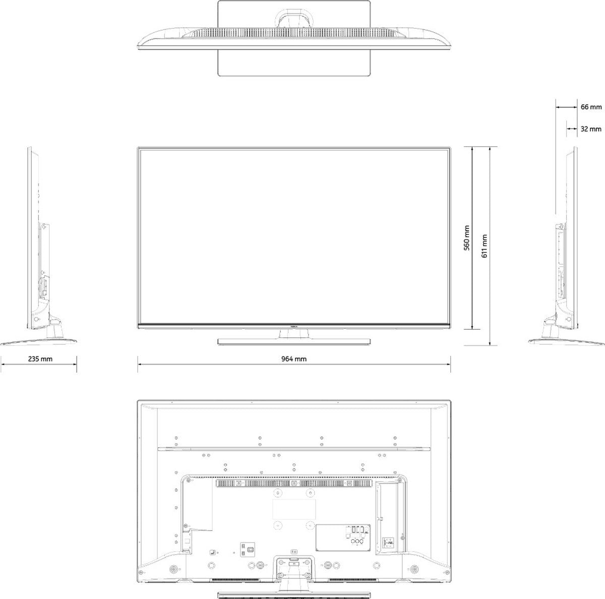 Nokia FN43GV310 Full HD Google TV Smart Televisie