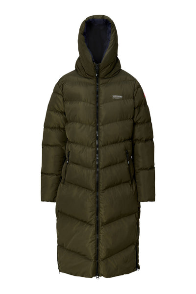 Nordberg Helena puffer winterjas dames groen