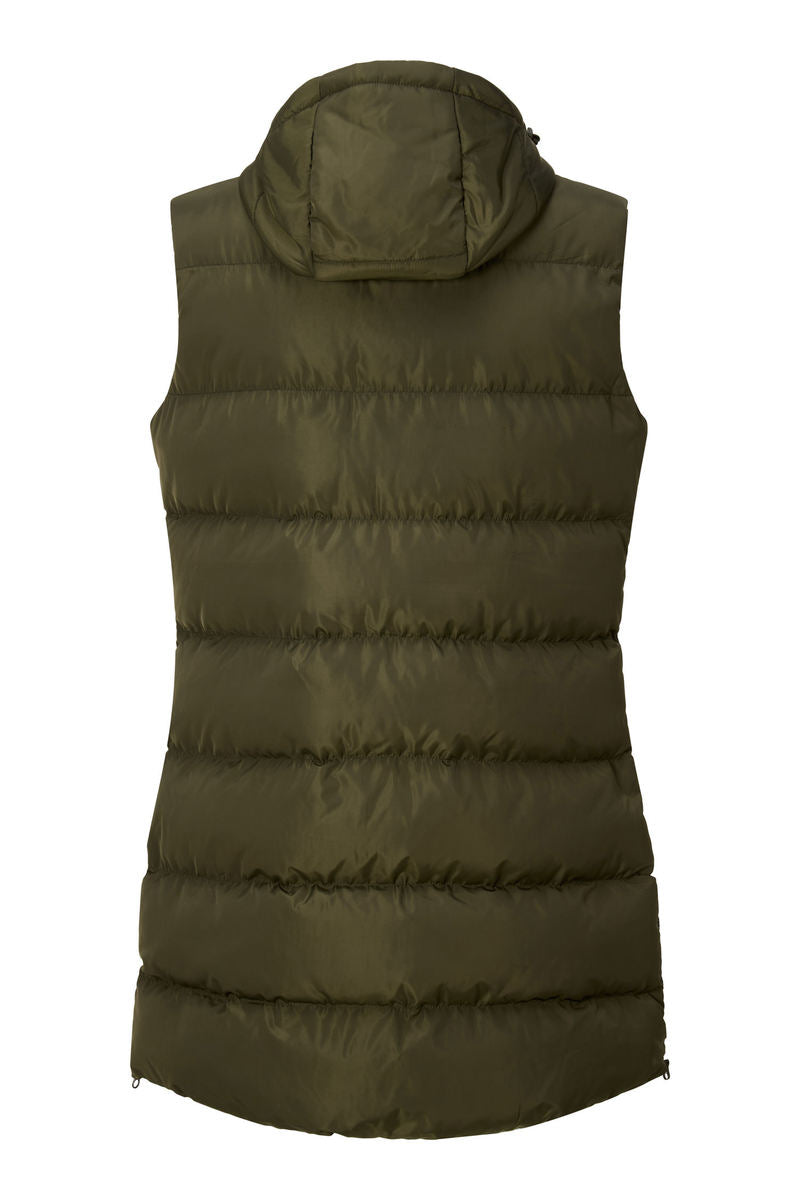 Nordberg Helle puffer bodywarmer dames groen