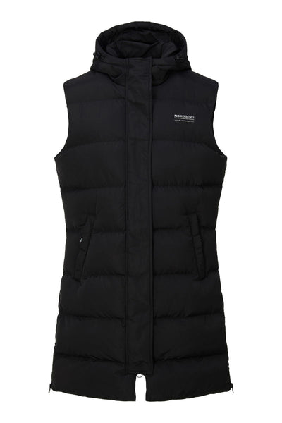 Nordberg Helle puffer bodywarmer dames zwart