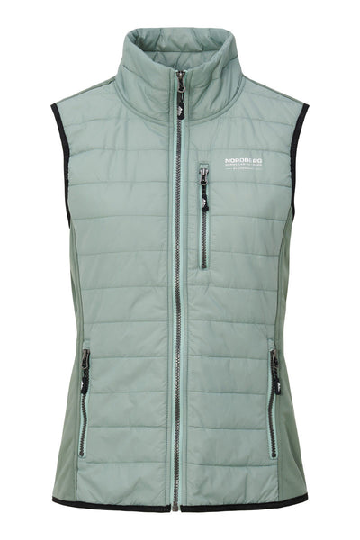 Nordberg Tirza fleece bodywarmer dames groen