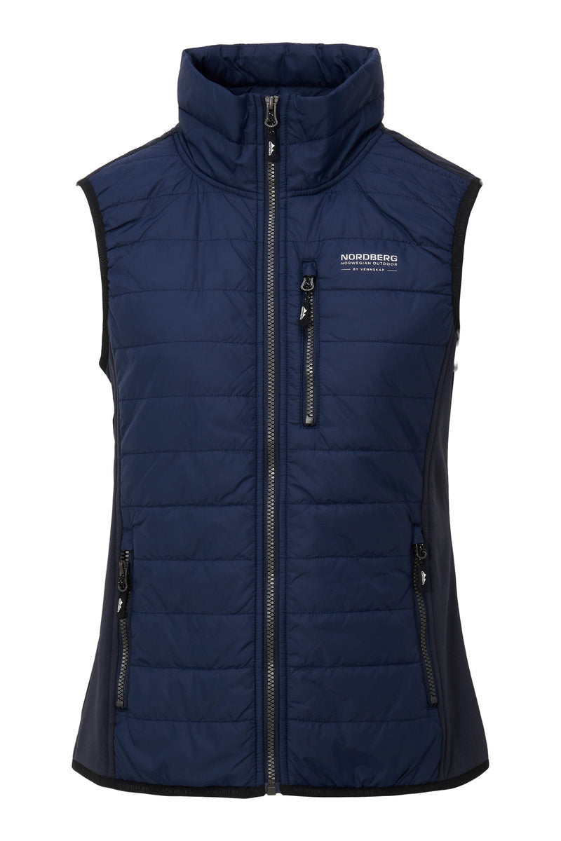 Nordberg Tirza fleece bodywarmer dames navy