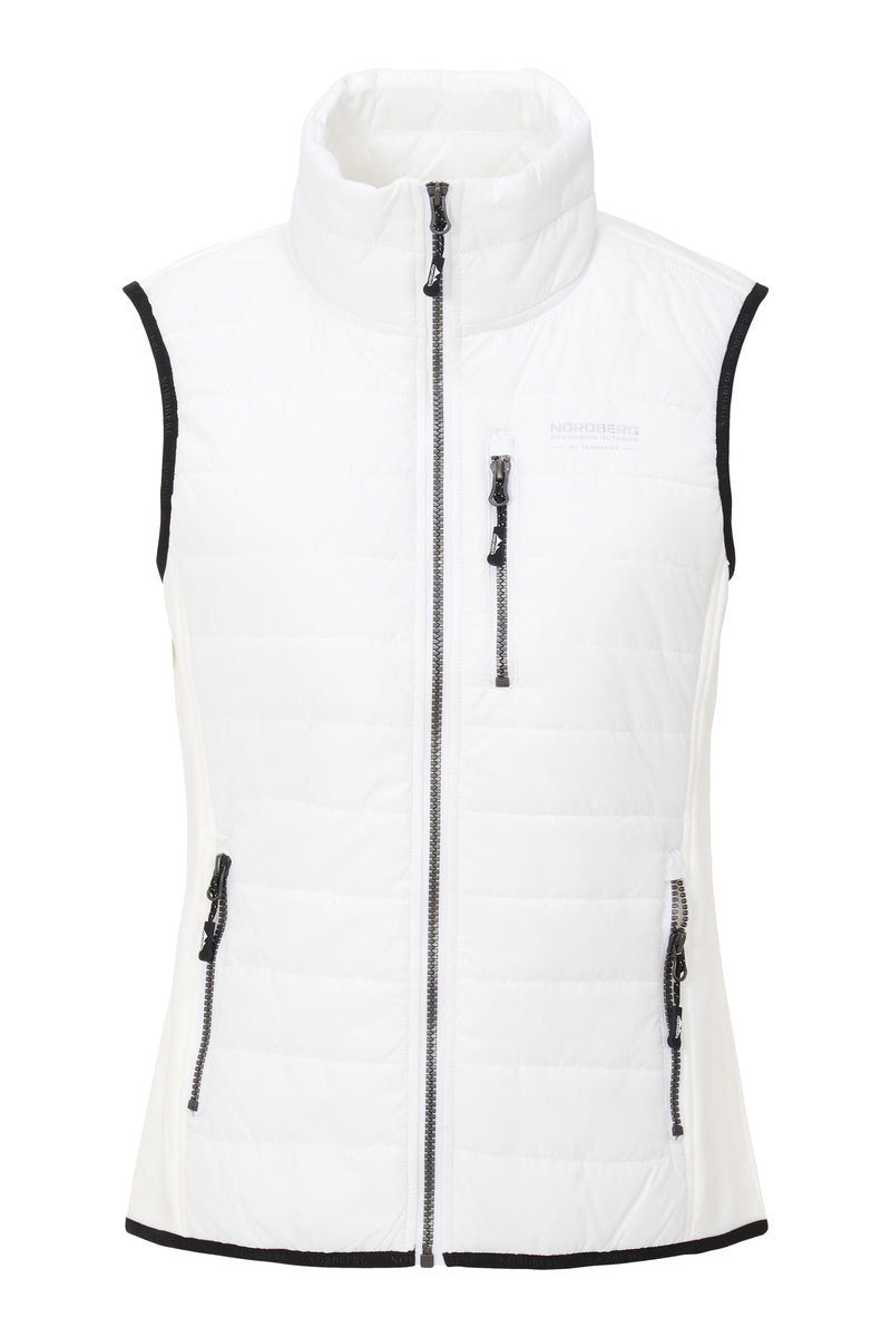 Nordberg Tirza fleece bodywarmer dames wit