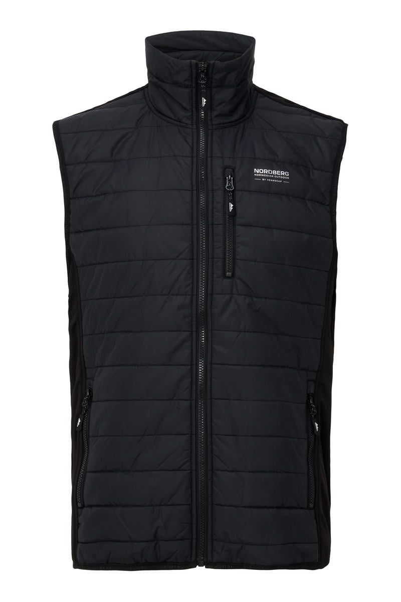 Nordberg Tommy fleece bodywarmer heren zwart