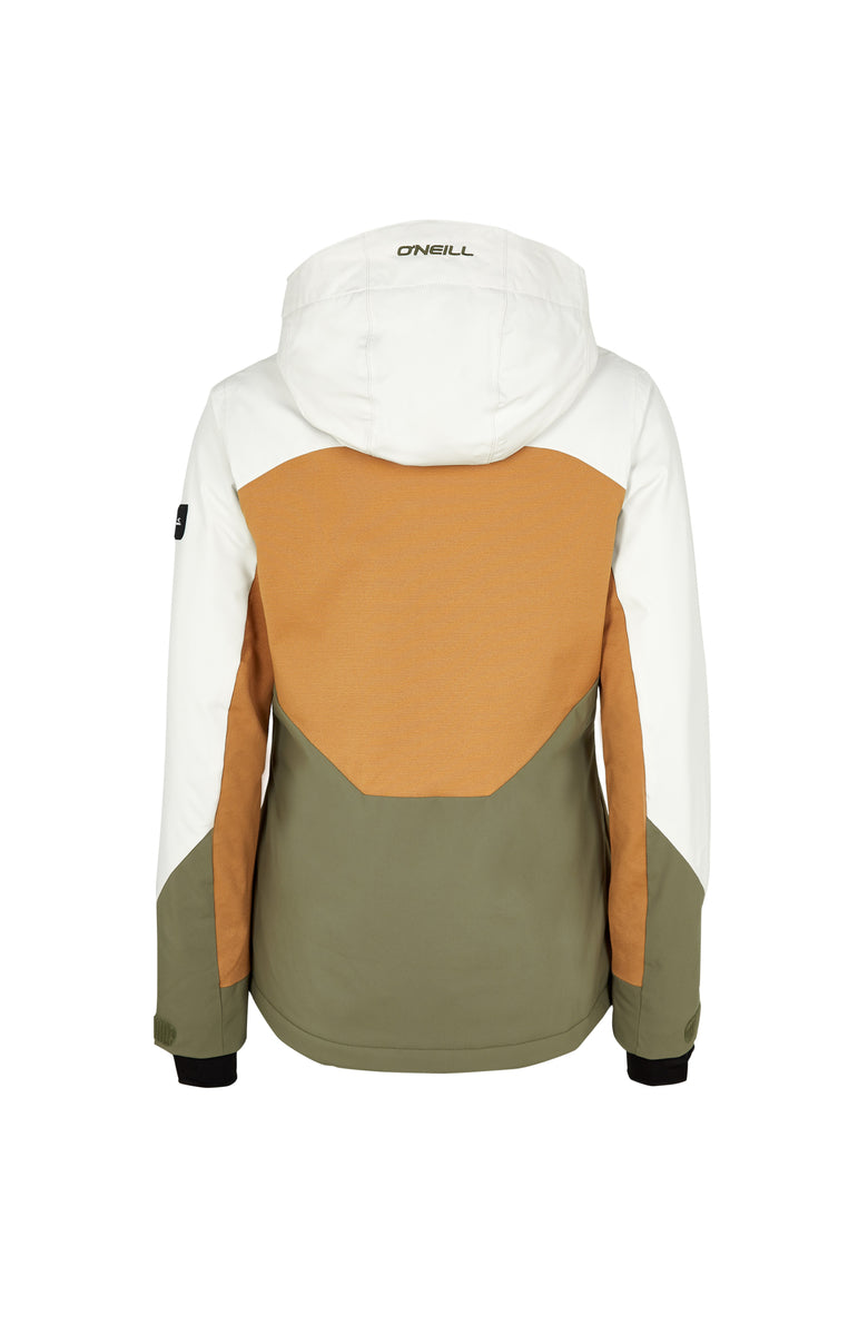 O'Neill Carbonite ski jas dames beige kleurblok