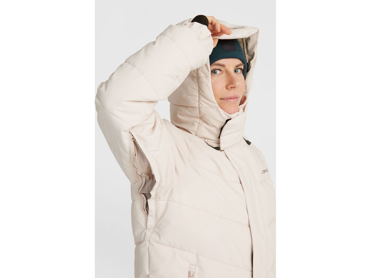 O'Neill Z.E.N. Puffer Hybrid ski jas dames beige