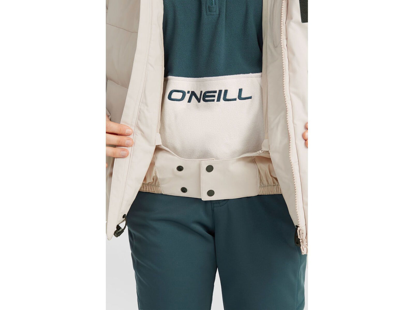 O'Neill Z.E.N. Puffer Hybrid ski jas dames beige