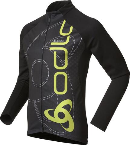 Odlo Bike standup collarTRAIL fietsshirt lange mouwen zwart heren