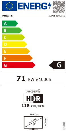 Philips 50PUS8309/12 Smart Televisie met Ambilight