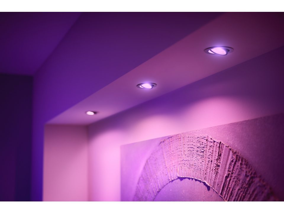 Philips Centura Hue 3-pack inbouwspot, white en color ambiance