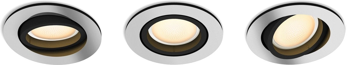 Philips Milliskin Hue Recessed R set van 3 stuks inbouw spots GU10