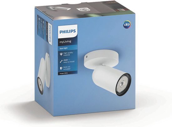 Philips Pongee single spot white 1xNW 230volt