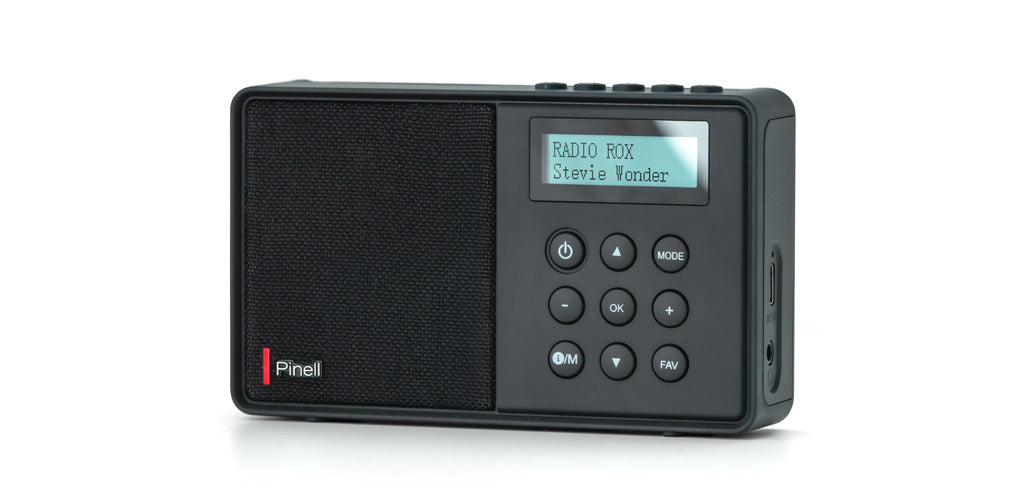 Pinell Supersound Micro DAB+ radio met ingebouwde oplaadbare accu