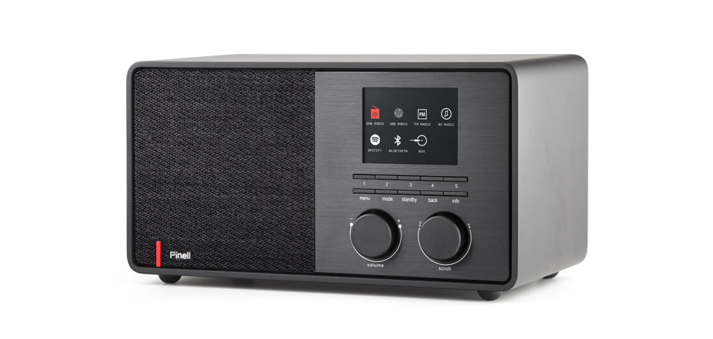 Pinell Supersound301-black tafelradio met voorkeuze zenders toetsen