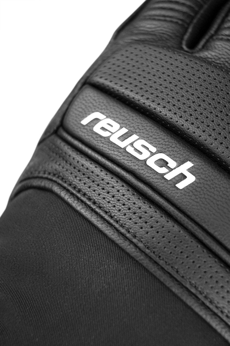 Reusch Marco skihandschoenen leer zwart/wit