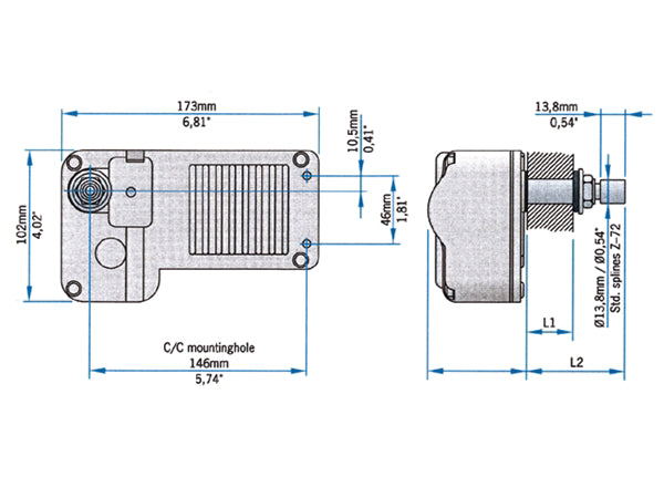 Roca Ruitenwissermotor W12 41 mm wand