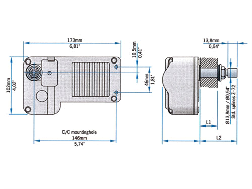 Roca Ruitenwissermotor W12 66 mm wand