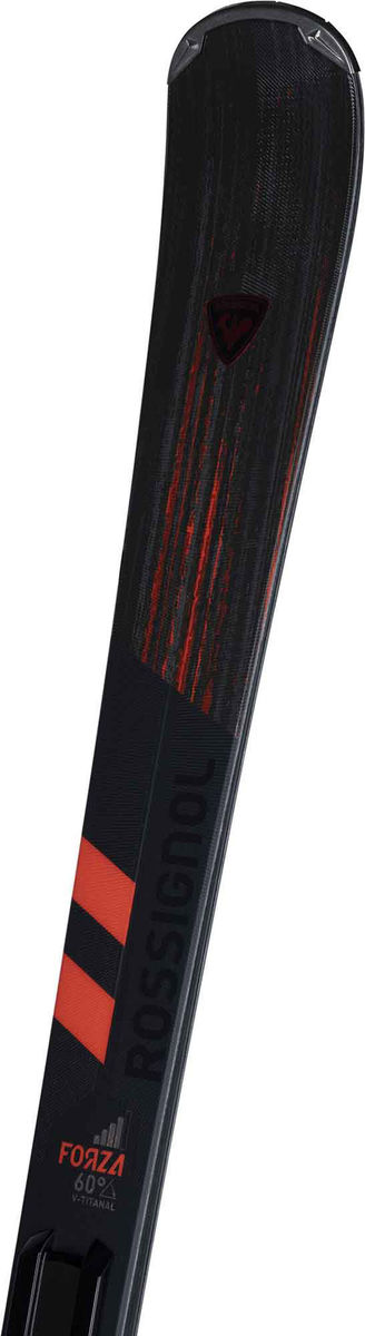 Rossignol Forza 60° V-TI piste ski's zwart/rood heren