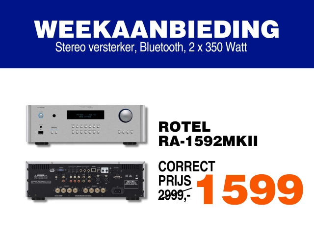 Rotel RA-1592MK2S stereo versterker zilver