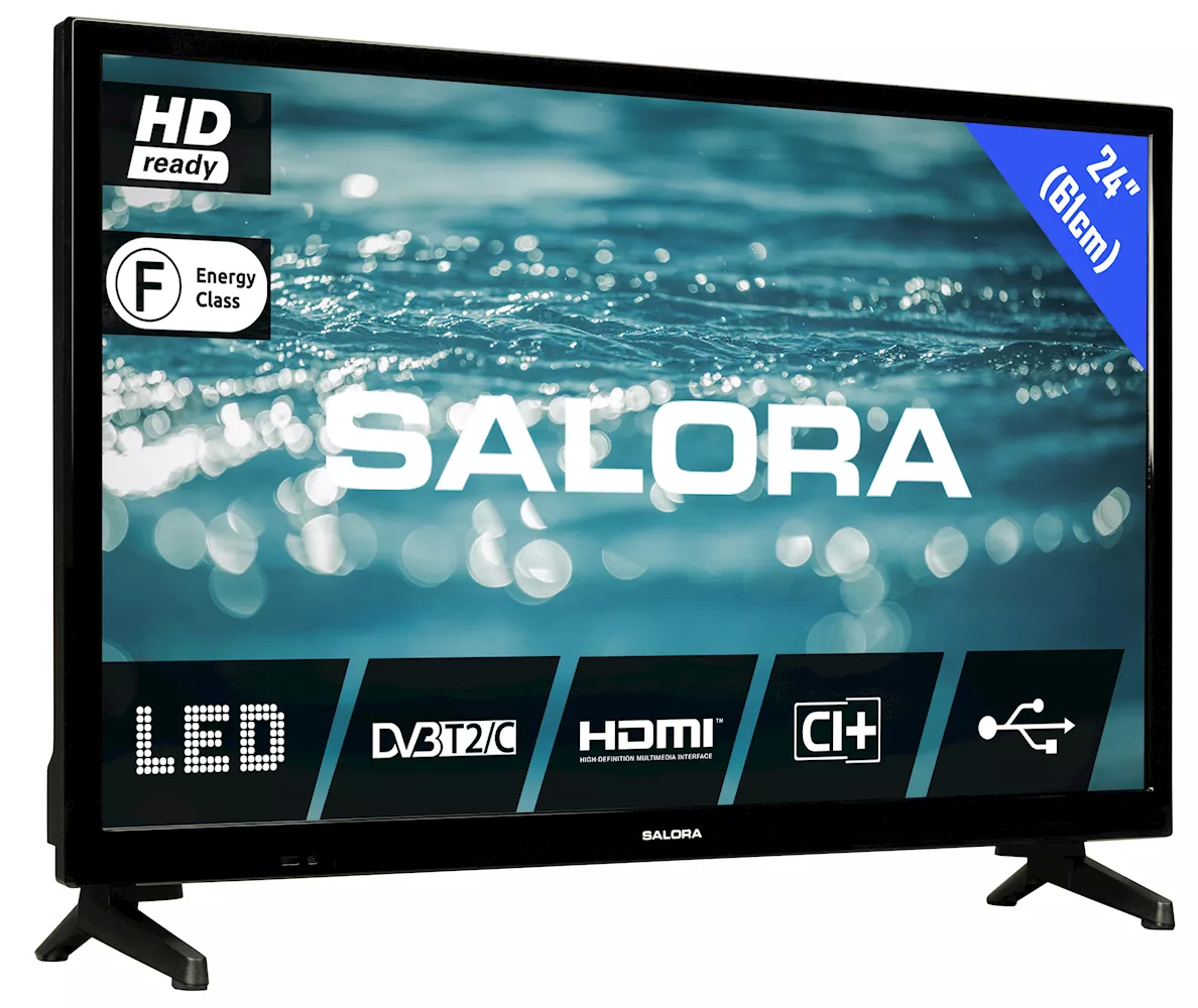 Salora 24HL110 Led televisie met DVB-C/T2/S2 tuner Ziggo gecertificeerd