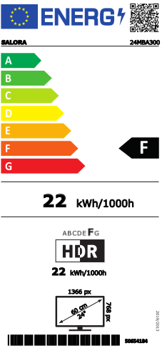 Salora 24MBA300 Smart TV met 12/220 volt aansluiting