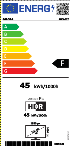 Salora 40FA220 Android smart TV