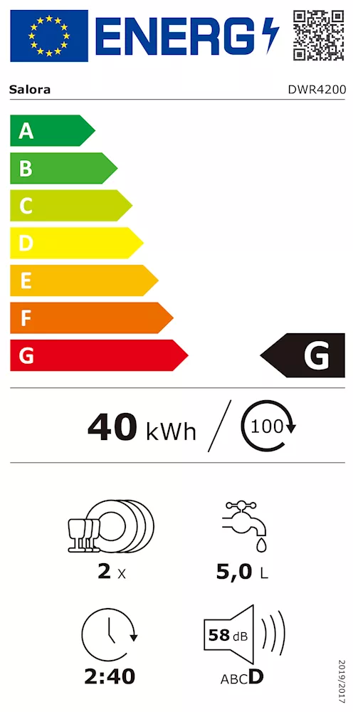 Salora DWR4200 mini vaatwasser