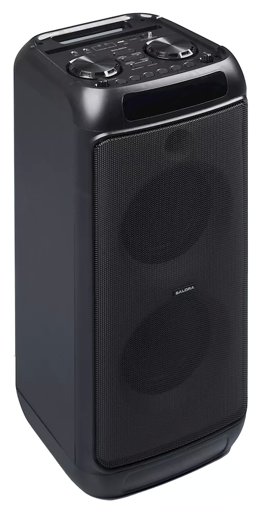 Salora PartySpeaker L1 met ingebouwde accu en frontverlichting