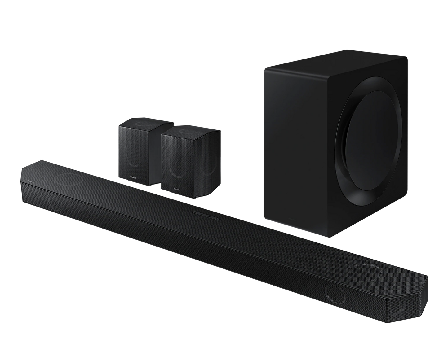 Samsung HW-Q990D/XN soundbar en surround speakers, 150,= Cashback via Samsung