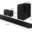 Samsung HW-Q990D/XN soundbar en surround speakers, 150,= Cashback via Samsung