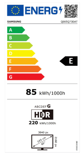 Samsung QE65Q73DATXXN smart televisie