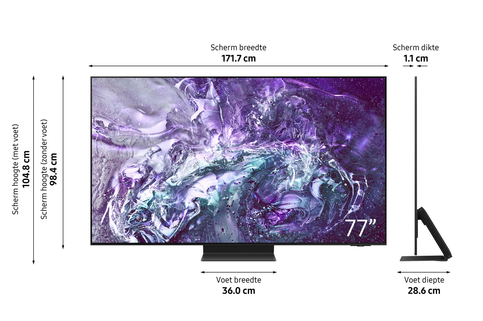 Samsung QE77S95D OLED Smart Televisie met 250,= cashback via Samsung