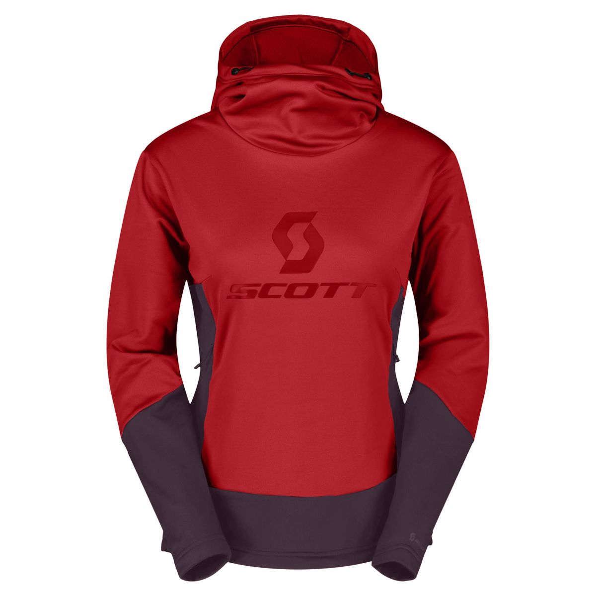 Scott Defined Mid Hoody fleece trui dames rood/paars