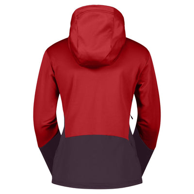 Scott Defined Mid Hoody fleece trui dames rood/paars