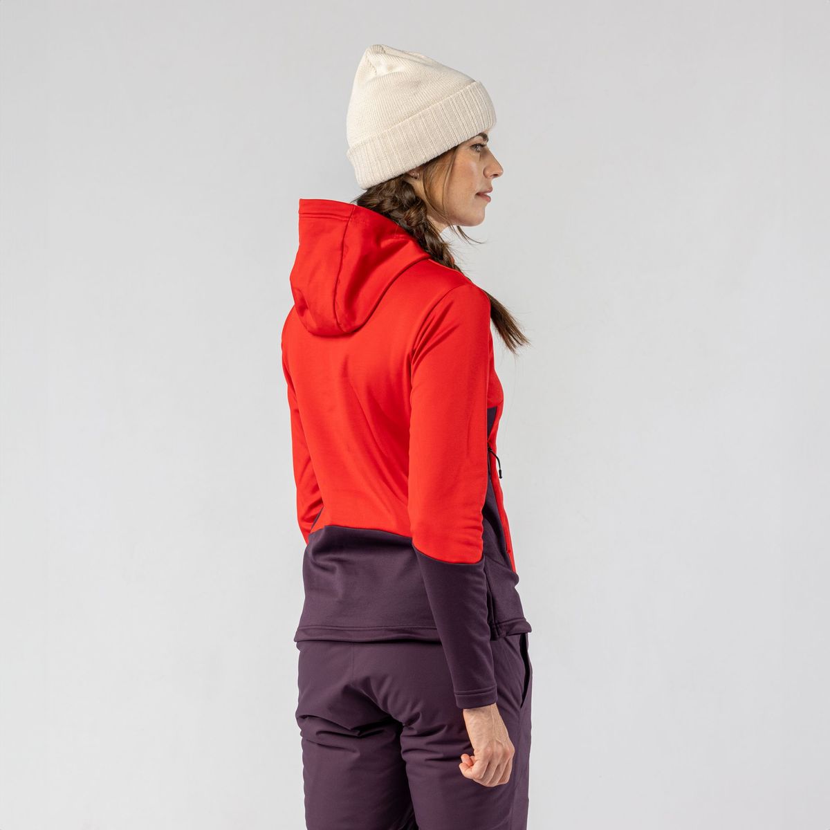 Scott Defined Mid Hoody fleece trui dames rood/paars