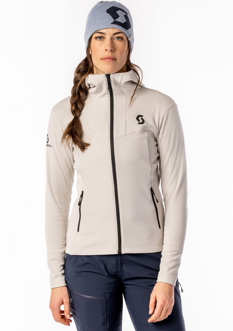 Scott Defined Mid Hoody fleece vest dames lichtgrijs