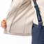 Scott Defined Optic Hoody fleece vest beige dames