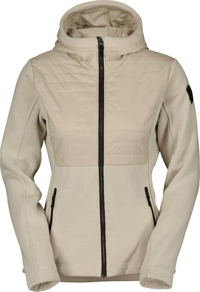 Scott Defined Optic Hoody fleece vest beige dames